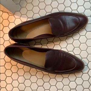 Everlane Burgandy made in Italy Leather Loafers